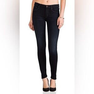 Mother Denim Womens The Looker Crop Coffee Tea or Me Skinny Jeans Stretch